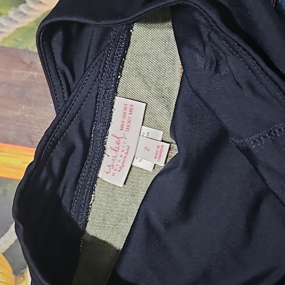 Isabel Maternity Crossover Panel Jean Shorts Size 2/26 NWT - Picture 4 of 9